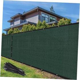 Sunshades Depot 705641581047 8ft X 25ft Privacy Fence Screen Green Shade Cloth With Grommets Chain Link