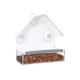 Suq I Ome 414892336222 Outside Wild Clear Window Mounted House Bird Feeders With Strong Su