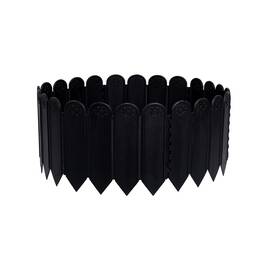 Edging2024 Suq I Ome 10pcs Black Garden Edging Borders 8.66 Inch X8.66 Plastic Lands