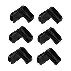 Surnews 779283597544 1 Inch X2 Rectangle Tubing End Cap Plastic Plugs 12 Pack 1x2 Tube