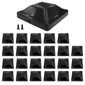 Cap024 Sutekus Post Caps 4x4 Inches Durable Plastic Fence Cap With Free Screws 24-pack