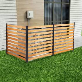 Svarog Sf01 Outdoor Privacy Screen Fence Panels Wood Slatted No-dig