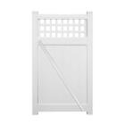 Swpr-sqlat-6x44.5 Weatherables White Easy To Assemble Scottsdale Vinyl Privacy Fence Gate