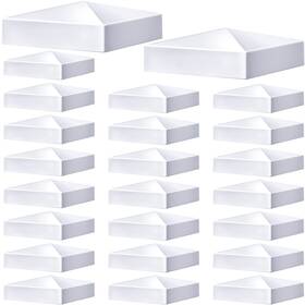 Taiyin Oj-taiyin-1661 24 Pcs Pyramid White Pvc Vinyl Post Top Caps Fence And Deck For Vi
