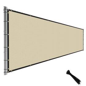 Tang 705641577156 Fence Privacy Screen Beige 6 Feet X 50 Outdoor Shade Cloth With Gro