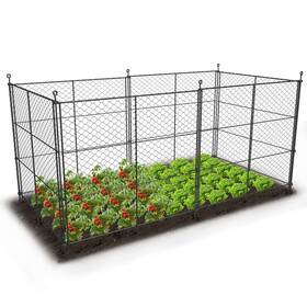 Taomenni 721410416488 6 Panels Chicken Wire Fence 24in H X 14.25ft L Plant Protecto