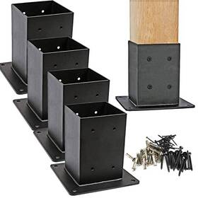 Tegrafia Tgpb004 Xpost Base Sets Railing Bracket Inner Size 3.6 X Inch Wood Fence 4