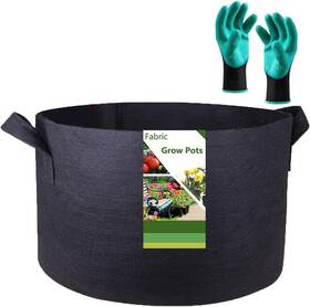 Tespher 190835704188 200 Gallon Large Raised Garden Bed Bag 50x24 Inches Black