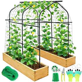Tetutor Lleote4028 Tall Garden Arch Trellis For Climbing Plants Outdoor 7 Ft Arbor Large Tu
