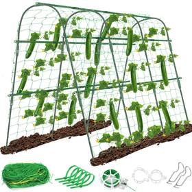 Tetutor Te4014 Cucumber Trellis For Raised Beds 63 X 45 Inch U-shaped Garden Cl