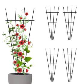 Thealyn Zs668 4 Pack 23ftft Indoor Plant Trellis For Potted Plants Climbing Outdoor Metal Ga