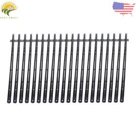 Esl2477970 Thomletha 20pcs 4ft Heavy Duty Steel U Fence Posts Drive In No Dig With Anchor Black