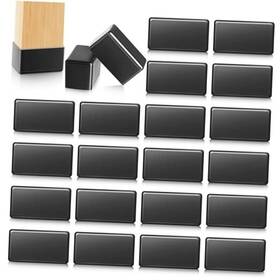 Mii-threehoney-430 Threehoney 20 Pcs Strut Channel Cap 1-5/8 Inch X 7/8 Plastic Black Square Short