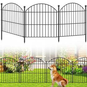 Thrivinest Wl004-24-10 Decorative Garden Fence 24in H X20ft L 10 Pack No Dig Animal Barrier Arched