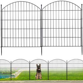 Thrivinest Wl004-32-10 Decorative Garden Fence 32in H X24ft L 10 Pack No Dig Animal Barri