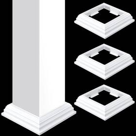 Thyle Dea-thyle-3779 4 Pcs True 5 X Inch Vinyl Post Skirt White Cover Slide On B