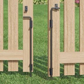 B0db5jng7b Tibegold 24 Inch Heavy Duty Cane Bolt Gate Drop Rod Latch For Fences And Gates 2 Pk
