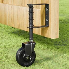 Tb-brake-bk-4-1 Tibegold 4 Inch Spring Loaded Gate Caster With Side Brake Heavy Duty Wheel For Outdo