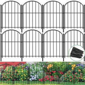 Tp4001mn Tidponra Decorative Garden Fence 21in H X18ft L 14 Pack Fencing Border No Dig