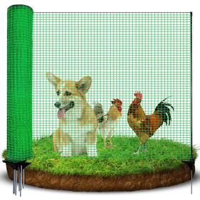 Titeck B0fj8slzzy Temporary Fence Posts 4x50 Plastic Fencing Garden Animals Barrier