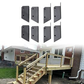To-c1588 Tixo 8 Pack 30 Stair Stainless Steel Deck Railing Connectors Brackets For 2 Inch X4 New