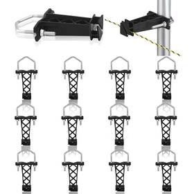B0d1dljc8c Tondiamo 12x Tube Post Insulators Electric Fence T-post Wire Rope 5/16 Inch 3/8