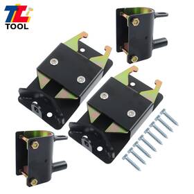 Tool Library Tl9151912 2 Pack Heavy Duty Way Farm Gate Latch Fence Hardware For Metal Livestock Black