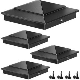 Toscoco 66dc012004 6x6 Heavy Duty Aluminium Pyramid Post Caps For Actual 5.5 Inch X Wood Cedar