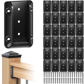 Toscoco T-bbc-091230 30 Pcs Deck Railing Bracket Connectors For 2 Inch 4 Actually 1.5 X3.5 Wood Post