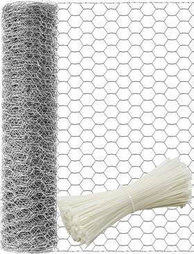 Toypopor 313051285228 Chicken Wire 16ftft X 600ftft 40cm 15m Outdoor Anti-rust Hexagonal Galv