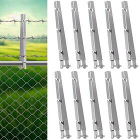 Tphuc B0css3b18s 10 Pack Barbed Wire Extension Arms For 1-3/8 Inch Chain Link Fence Cornered