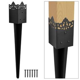 Tp003 Tphuc Fence Post Anchor 4ftftx4ftft Heavy Duty Metal Ground Spike 36