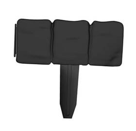 Trademark Global 50-lg5094 Plastic Garden Edging Stone-look Border- Decorative Flower Bed Fence For Black