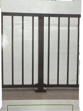 Trex 652835213713 Bronze Aluminum Crossover Post 2.5 Inch X2.5 X36in With Skirt And Bracket E6