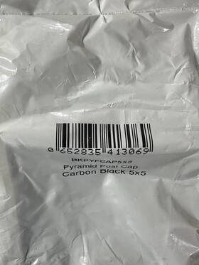Trex 652835413069 Lot Of 10 Pyramid Post Cap New Bkpyfcap 5x5 Carbon Black Oem Original