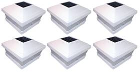 Tricod H-ap-2323229 Pl245 Plastic White Square Post Fence Mount 6-pack