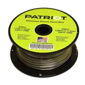 828931 Tru-test Patriot Aluminum Tire Fence Wire Sturdy Rustproof Resists Tarnish 17-gauge 250