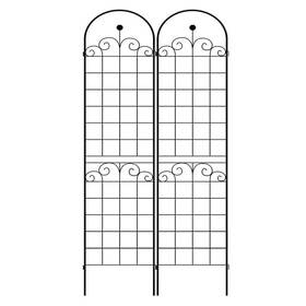 Tunearary W15868hzp1069 19.7 Inch X 86.7 Iron Arched Trellis Fence For Climbing Plants