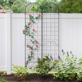 Tunearary W1586pyx&b1 7.2 Ft Outdoor Climbing Plant Metal Rustproof Rose Mesh Garden