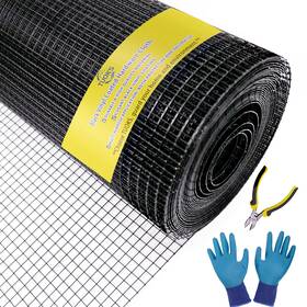 Tuoks Tuoks-pvc-b1248100 Black Hardware Cloth 1/2 Inch 48x100 Ft 19-gange Pvc Coated Wire Mesh Roll