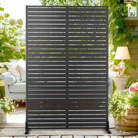 Tuyohw 733506124900 72 Inch H 47 W Metal Privacy Screen Outdoor Freestanding