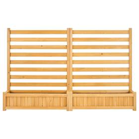 Uimoso 199413436077 Wooden Privacy Fence 36 X 45 Inch With 2 Panels For Air Conditioner