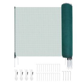 Uimoso Bxswl30m09mb5semu001 Temporary Fence Netting With Posts 3 X 98.4 Ft Plastic Safety Mesh