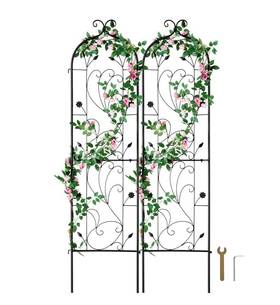 Uimoso Hpjhx2jth60wt4xpa 2 Packs Metal Garden Trellis 60 Inch X 15 For Climbing Plant Support Rustproof
