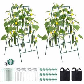 Uimoso Txwbxhgpjtxceb7b8001 Cucumber Trellis 4-pack A-frame Metal For Garden Vines 46.06x18.11 In