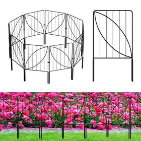 Am553064 Uirway 2-huca 25 Panels Garden Fences And Borders Total 27ft L X 24in H Rustproof