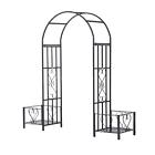 Ujk8582206409697jk Decorative Metal Backyard Garden Arch Planter Boxes