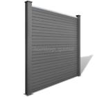 Ukm4049872669694ce Square Wpc Garden Fence Panel Gray