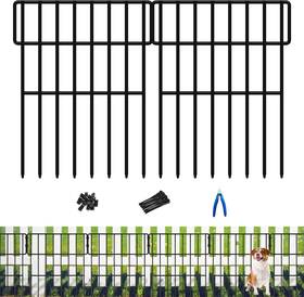 Uliok 445005150139 Animal Barrier Fence 25 Panels No Dig 27ft L X 17in H Dog Fencing Rabb