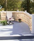 Unbranded Deck Privacy Netting 15 X 34 Brown Stripe Fence Yard Block Railing Decor New 008849165652
